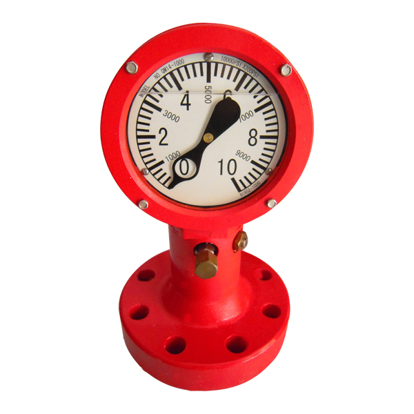 Flange mud pressure gauge